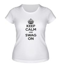 Женская футболка Keep Calm & Swag On