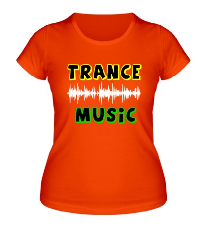 Купить женскую футболку Trance music