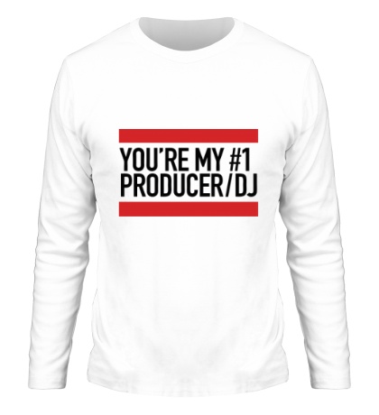 Мужской лонгслив «You are my No1 producer DJ»