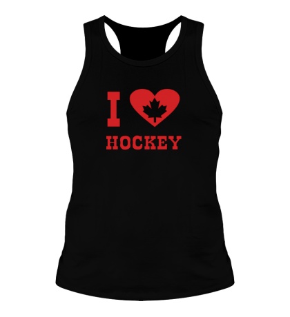 Мужская борцовка «I love Canadian Hockey»