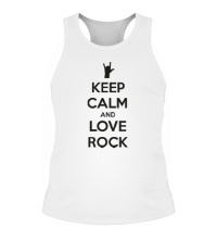 Мужская борцовка Keep calm and love rock
