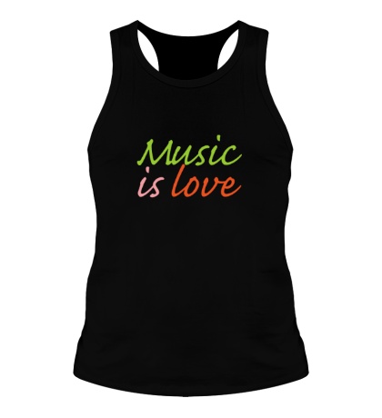 Мужская борцовка «Music is love»