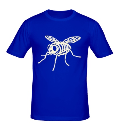 Мужская футболка «Рентген мухи glow»