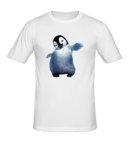 Мужская футболка «Пушистый пингвин»