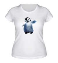 Женская футболка Пушистый пингвин