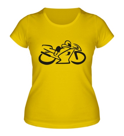 Женская футболка «Мотобайк»