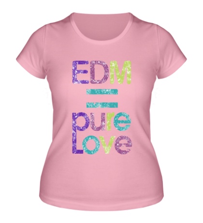 Женская футболка EDM pure love