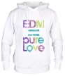 Толстовка с капюшоном «EDM pure love» - Фото 1