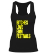 Женская борцовка «Bitches love EDM festivals» - Фото 1