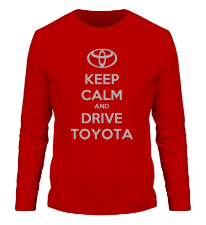 Мужской лонгслив Keep calm and drive Toyota