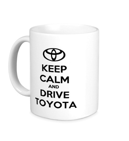 Керамическая кружка Keep calm and drive Toyota