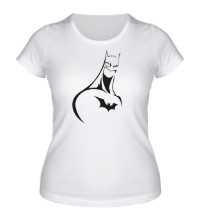 Женская футболка Мультяшный Бэтман