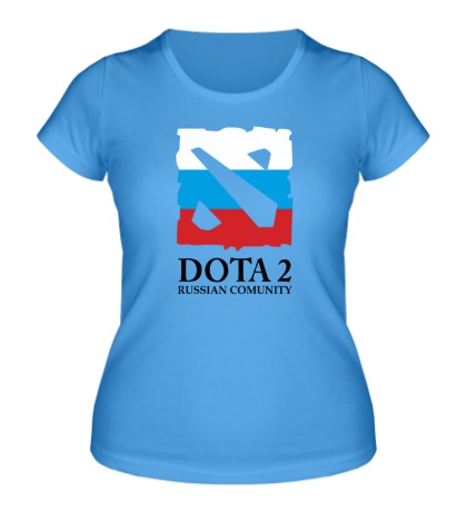 Женская футболка «Dota 2: Russian Comunity»