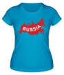 Женская футболка «Карта России» - Фото 1