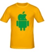 Мужская футболка «Андроид яблокоголовый» - Фото 1