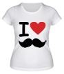 Женская футболка «Я люблю хипстеров» - Фото 1