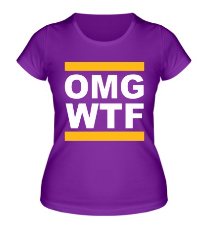 Женская футболка Run OMG WTF