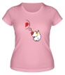 Женская футболка «Собачка Love, для нее» - Фото 1