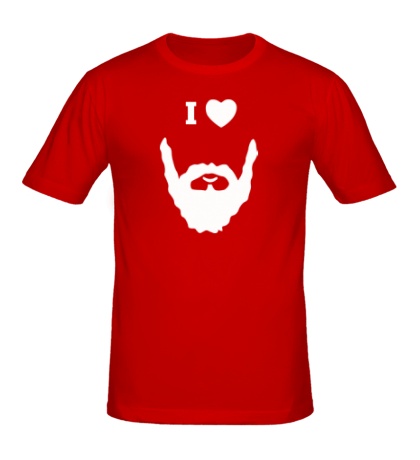 Мужская футболка «Я люблю бороду»