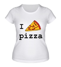 Женская футболка I love Pizza