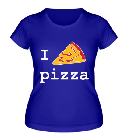 Женская футболка «I love Pizza»