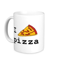 Керамическая кружка I love Pizza