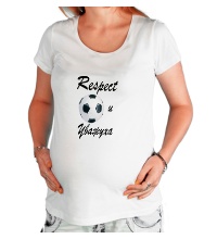 Футболка для беременной Уважуха футболу