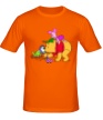 Мужская футболка «Винни Пух и лягушка» - Фото 1