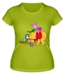 Женская футболка «Винни Пух и лягушка» - Фото 1