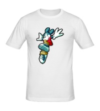 Мужская футболка Микки Маус прыгает