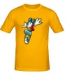 Мужская футболка «Микки Маус прыгает» - Фото 1