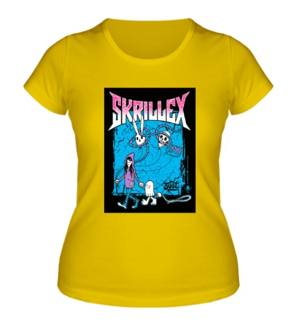 Женская футболка Skrillex ghosts
