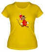 Женская футболка «Мышь-швейцар» - Фото 1