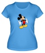 Женская футболка «Задорный Микки Маус» - Фото 1