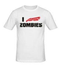 Мужская футболка I shotgun zombies