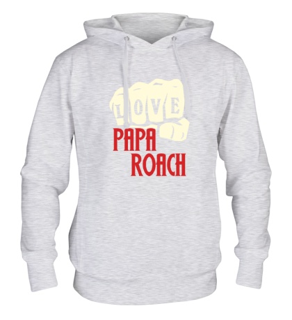 Толстовка с капюшоном Love papa roach