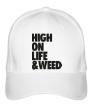 Бейсболка «High on Life & Weed» - Фото 1