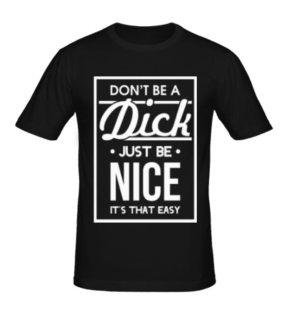 Мужская футболка Nice Dick