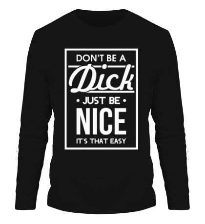 Мужской лонгслив Nice Dick