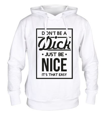 Толстовка с капюшоном Nice Dick