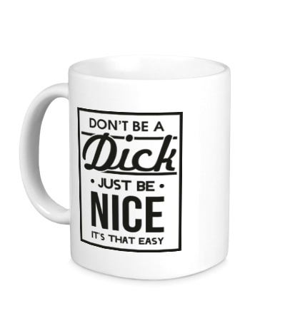 Керамическая кружка Nice Dick
