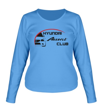 Женский лонгслив «Hyundai Accent Club»