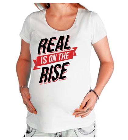 Футболка для беременной «Real Rise»