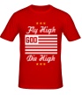 Мужская футболка «Fly High, Die High» - Фото 1