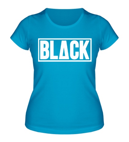 Женская футболка Black