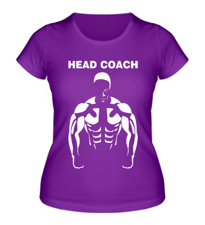 Женская футболка «Head coach»