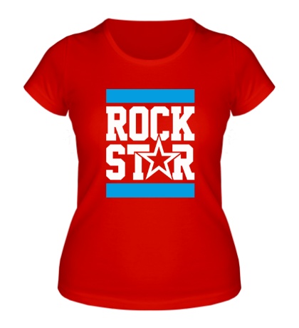 Женская футболка Run Rock Star