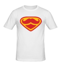 Мужская футболка Moustache Superman