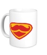 Керамическая кружка «Moustache Superman» - Фото 1