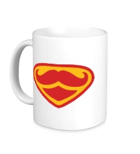 Керамическая кружка Moustache Superman